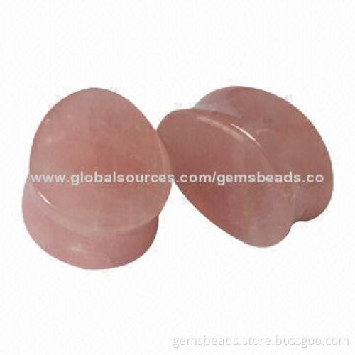 Natural Stone Ear Plugs, Customized Designs Acceptable